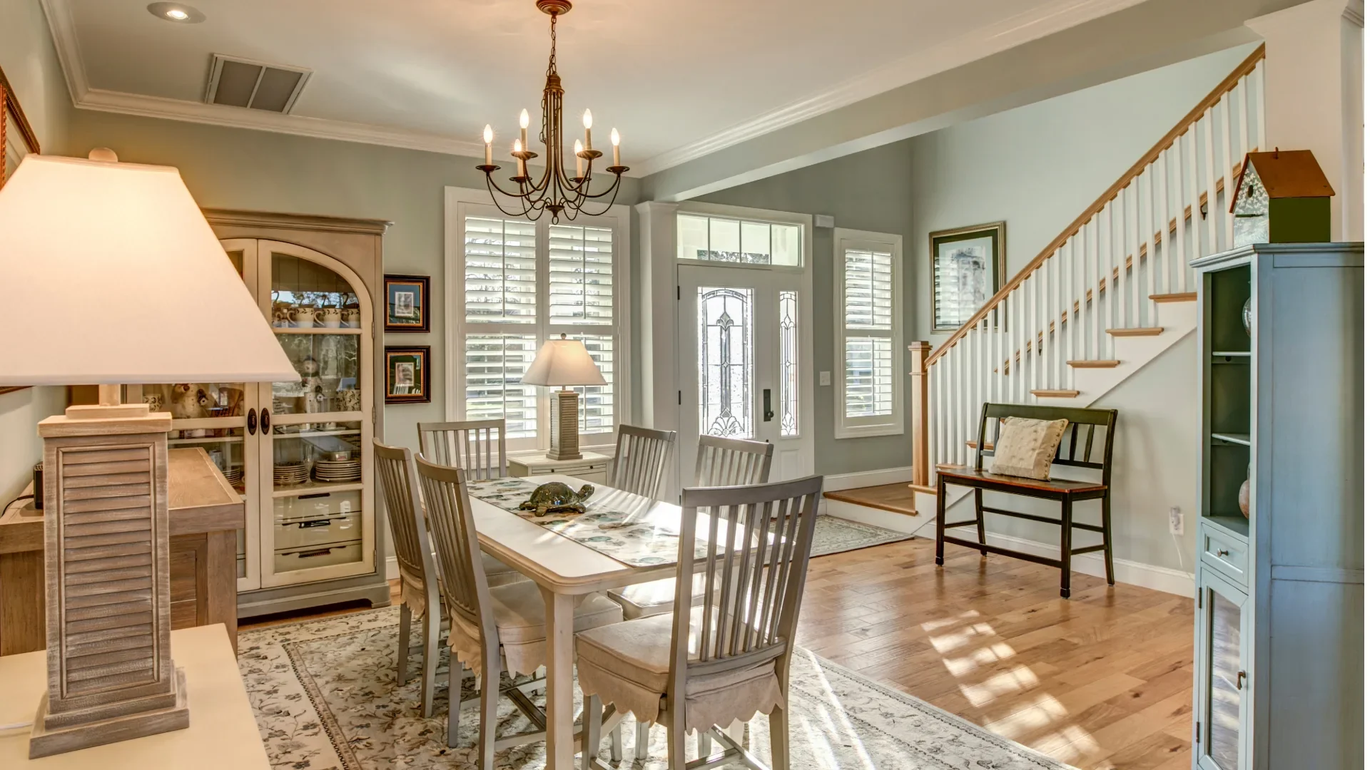 Freshly cleaned dining room in a Grand Rapids home
